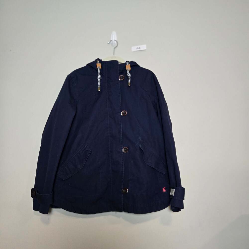 Joules Women's Coast Right As Rain Waterproof Hooded Jacket in Navy